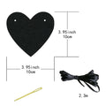 Guzon 4 Sets Black Heart Felt Banners Gothic Wedding Valentine Party Decor by Deal US