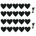 Guzon 4 Sets Black Heart Felt Banners Gothic Wedding Valentine Party Decor by Deal US