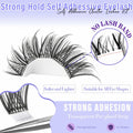 Yaiseiko Self Adhesive Lash Clusters Natural Look 100Pcs 8-16MM by Deal US