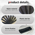Clussbin Boots on The Ground Hand Fan Large Folding Black Wood by Deal US