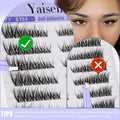 Yaiseiko Self Adhesive Lash Clusters Natural Look 100Pcs 8-16MM by Deal US