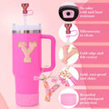 Liangang 9PCS Pink Stanley Cup Accessories Set for 30oz & 40oz Cups by Deal US