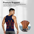 Casey Kevin Sleeveless Gynecomastia Compression Shirt Body Shaper Navy Blue XL by Deal US
