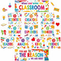 Supervitae 22pcs Motivational Posters Classroom Decor Multi Color Growth Mindset by Deal US