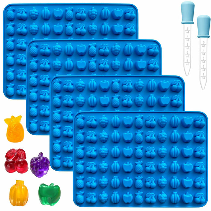 Sidosir Gummy Candy Mold Set 7PCS Silicone Nonstick Bears Dinosaur Fruit Donut by Deal US