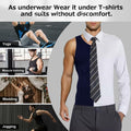 Casey Kevin Sleeveless Gynecomastia Compression Shirt Body Shaper Navy Blue XL by Deal US
