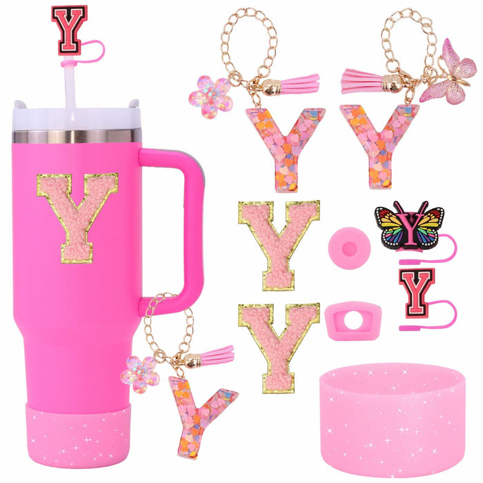 Liangang 9PCS Pink Stanley Cup Accessories Set for 30oz & 40oz Cups by Deal US