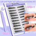 Yaiseiko Self Adhesive Lash Clusters Natural Look 100Pcs 8-16MM by Deal US