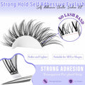 Yaiseiko Self Adhesive Lash Clusters Wispy C Curl 8-17MM 180Pcs by Deal US