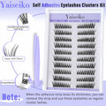 Yaiseiko Self Adhesive Lash Clusters Wispy C Curl 8-17MM 180Pcs by Deal US