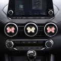 Cute Butterfly Air Vent Clips 3 Pcs Pink White Car Fresheners Diffuser by Deal US