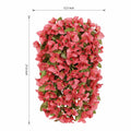 HyeFlora Bougainvillea Artificial Hanging Flowers Red 2pcs Silk UV Resistant by Deal US