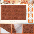 Nuanchu 4 PCS Rust Pumpkin Fall Placemats 13x19 Inch Soft Plush Table Mats by Deal US