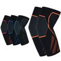 CYCLXY Tennis Elbow Compression Sleeves Arm Guards Black/Orange Size L by Deal US