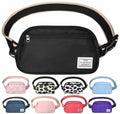 DMLuna Small Crossbody Bag Mini Waist Adjustable Strap Black Size 8.7in by Deal US