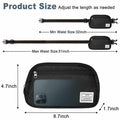 DMLuna Small Crossbody Bag Mini Waist Adjustable Strap Black Size 8.7in by Deal US