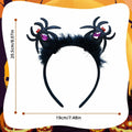 Qiexuxing Halloween Spider Headband 2-Pack Black Felt Fabric One Size by Deal US