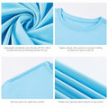 UVSAI Men’s UPF 50+ Short Sleeve Shirt Sky Blue Hiking Fishing Performance Tee by Deal US