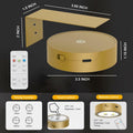 EUIOKUN Picture Lights Rechargeable Wireless Magnetic LED Wall Art Gold 2Pack by Deal US