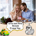 XgiftCreat Valentines Keychain Gifts for Wife - Drive Safe Wife I Love You, by Deal US