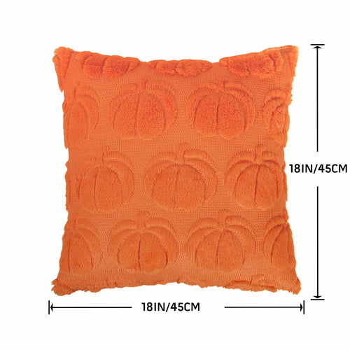 Hongsome Fall Pumpkin Decor Throw Pillow Covers 18x18in Set of 2 Orange by Deal US