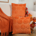 Hongsome Fall Pumpkin Decor Throw Pillow Covers 18x18in Set of 2 Orange by Deal US