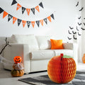 Weekgrat 20'' Giant Honeycomb Pumpkin Decoration Orange Reusable Fall Halloween by Deal US