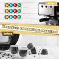 Threehoney Adhesive Coffee Pod Holder 8 Pack Holds 20 Capsules Wall Mount by Deal US