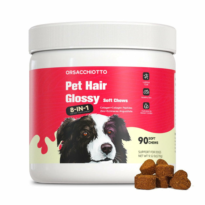 BestBy11/25 Orsacchiotto Collagen Dog Chews Beef Flavor 90 Count Itch Relief by Deal US