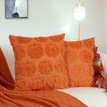 Hongsome Fall Pumpkin Decor Throw Pillow Covers 18x18in Set of 2 Orange by Deal US