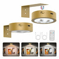 EUIOKUN Picture Lights Rechargeable Wireless Magnetic LED Wall Art Gold 2Pack by Deal US