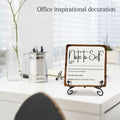 Ketsord Gossip Wood Plaque Note To Self Inspirational Quote 5x5 Minimalist by Deal US