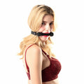 SMspade Sex Mouth Gag Bit Dog Bone Black BDSM Bondage Restraint by Deal US