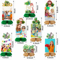 8PCS Wild One Honeycomb Jungle Safari 1st Birthday Table Centerpiece Decor by Deal US