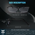 ORANZI 5-Pack Blue Light Blocking Reading Glasses, Half Metal Frame, 1.00 by Deal US