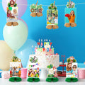 8PCS Wild One Honeycomb Jungle Safari 1st Birthday Table Centerpiece Decor by Deal US