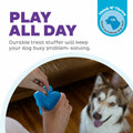 Outward Hound Gummiez Bear Dog Toy & Treat Stuffer 4.7" Blue Raspberry by Deal US