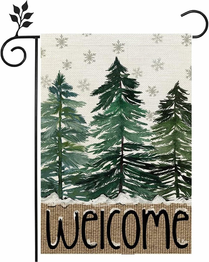 Merry Christmas Garden Flag 12x18" Double-Sided Xmas Winter Outdoor Decor by Deal US
