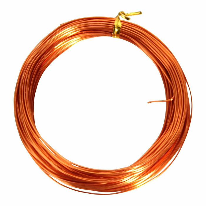 50ft Orange Aluminum Craft Wire 18 Gauge 1mm Bendable Sculpting Wire by Deal US