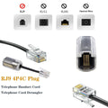 Ubramac RJ9 4P4C Telephone Handset Cord Coiled Wire 20 Pack 8ft/1.4ft by Deal US