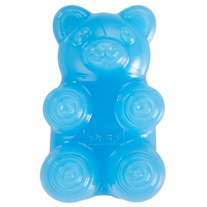 Outward Hound Gummiez Bear Dog Toy & Treat Stuffer 4.7" Blue Raspberry by Deal US