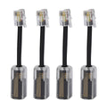 Ubramac RJ9 4P4C Telephone Handset Cord Coiled Wire 20 Pack 8ft/1.4ft by Deal US