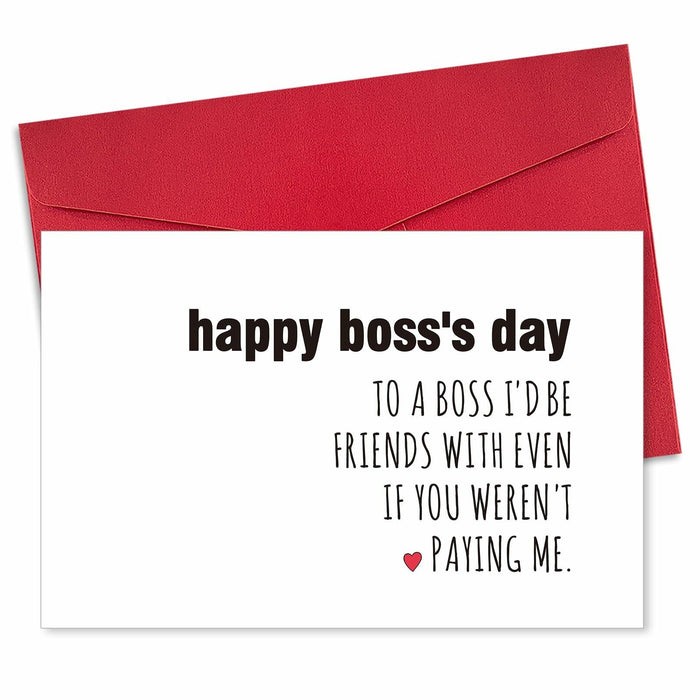 Ogeby Funny Boss’s Day Card for Men & Women | Cute Appreciation Gift by Deal US