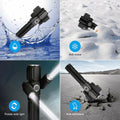 Funeedn Bike Light Set 5000LM – Front & Rear, USB, Waterproof, Black by Deal US