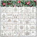 Christmas Craft Stencil Reusable Holiday Winter Painting Wood Glass by Deal US