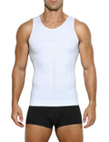 Casey Kevin Men’s Sleeveless Compression Shirt – White XL Body Shaper by Deal US