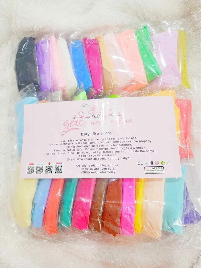 Glittz and Glue 36pcs Mini Pack Air Dry Foam by Deal US