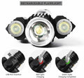 Funeedn Bike Light Set 5000LM – Front & Rear, USB, Waterproof, Black by Deal US