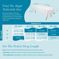 Leading Linens 2-Pack Black 60x126" Polyester Tablecloth – Washable & Durable by Deal US