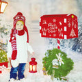 Christmas Craft Stencil Reusable Holiday Winter Painting Wood Glass by Deal US